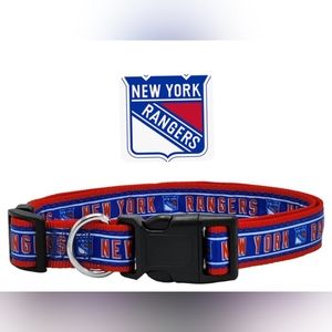 - NHL NEW YORK RANGERS PET COLLAR NWT